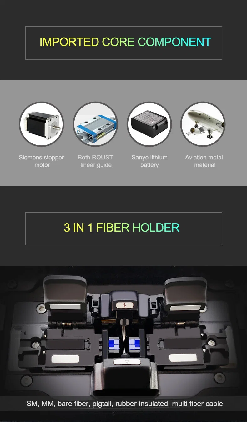 Ai-9 Fiber Optic Cable Fusion Fiber Splicer Fusion Splicing Machine