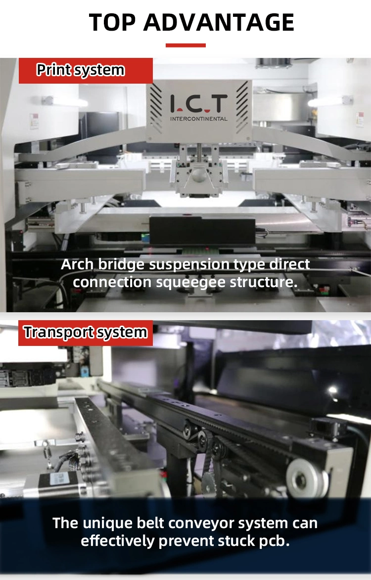 Ict Sales New Semi Auto SMT Screen Printing Machine Solder Paste Printer