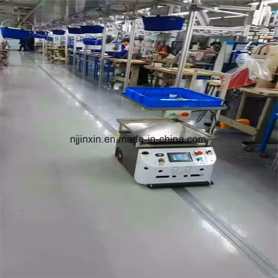Автоматизированный управляемый автомобиль с магнитной лентой Agv
